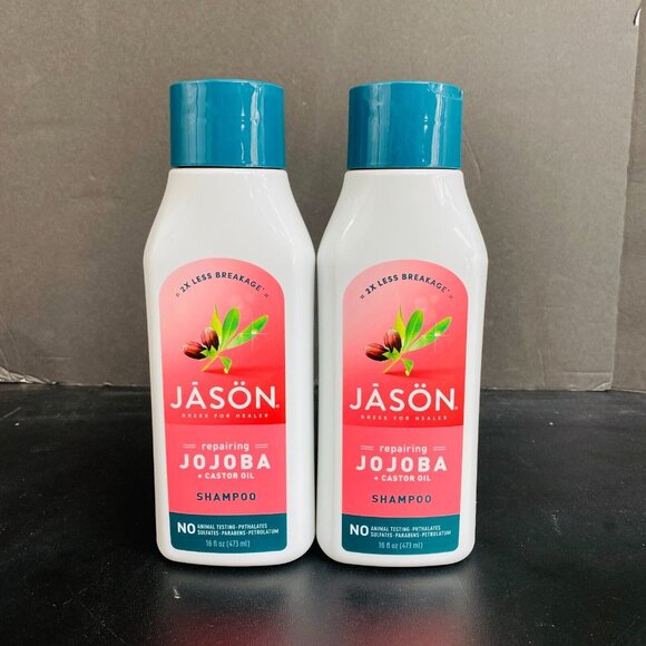 Jason Jojoba + Castor Oil Repairing Shampoo 2-Pack 16 fl oz For Less Breakage - Picture 2 of 6
